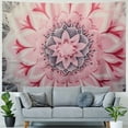 thumbnail image 4 of Shiartex  Pink Mandala Tapestry Bohemian Tapestries Hippie Tapestry Floral Medallion Tapestry for Bedroom 40x30inch, 4 of 6