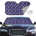 thumbnail image 3 of Lsque Astronaut Rabbit Car Windshield Sun Shade | Accordion Folding Style Auto Shade for Car Truck SUV Van | Blocks UV Rays Sun Visor Protector | Medium, 3 of 7