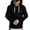 Black, variant on LUOGENLI Men Hoodies Pullover Mens Casual Hoodie Splicing Large Size Sweater Hoodies for Men Carhartt Dark Blue Army Green Size XL