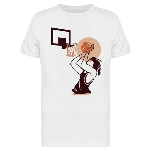 Player With Ball Jumping T-Shirt Men -Image by Shutterstock, Male Large