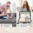 thumbnail image 6 of Livhil 8Pcs Pink Packing Cubes for Luggage , Packing Cubes for Travel Luggage Packing Organizers (Cheetah), 6 of 8