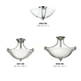 thumbnail image 2 of Three Light Nickel Bowl Semi-Flush Mount, 2 of 2