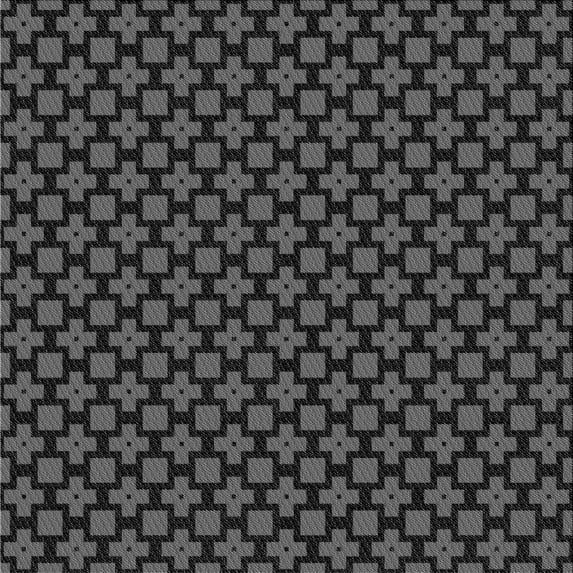 Ahgly Company Indoor Square Patterned Smokey Gray Area Rugs, 5' Square