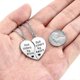 thumbnail image 5 of Conjunto de 2 colgantes de amistad para mejores amigas (BFF) y hermanas, con diseño de corazón a juego, de acero inoxidable. Regalos para mujeres y hombres., 5 of 5