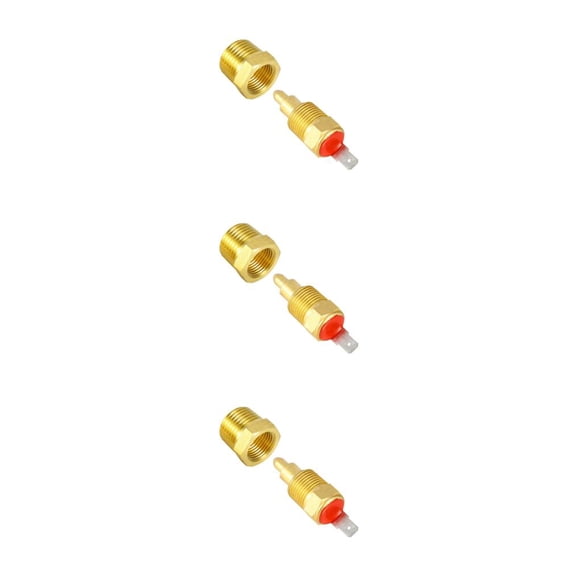 relayinert Metal 3/8 NPT Engine Radiator Temperature Thermo Sensor 185°C On/175°C for Off Off Switch Thermostat 3Set