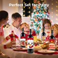 thumbnail image 4 of 8 pegatinas para etiquetas de botellas de vino de Navidad lindejuan decoración para fiestas de Año Nuevo, 4 of 5