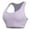 Purple, variant on Arlun Sports Bra for Women High Support Comfortable and Stylish Activewear for Home Yoga and Exercise Solid Color Stretch Racerback Casual Bras for All Season White XL