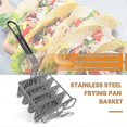 thumbnail image 4 of Taco Fryer Basket, Taco Shell Fryer, Holds 4 Shells Deep Fryer Taco Holders Basket With Grip Handle, 4 of 5