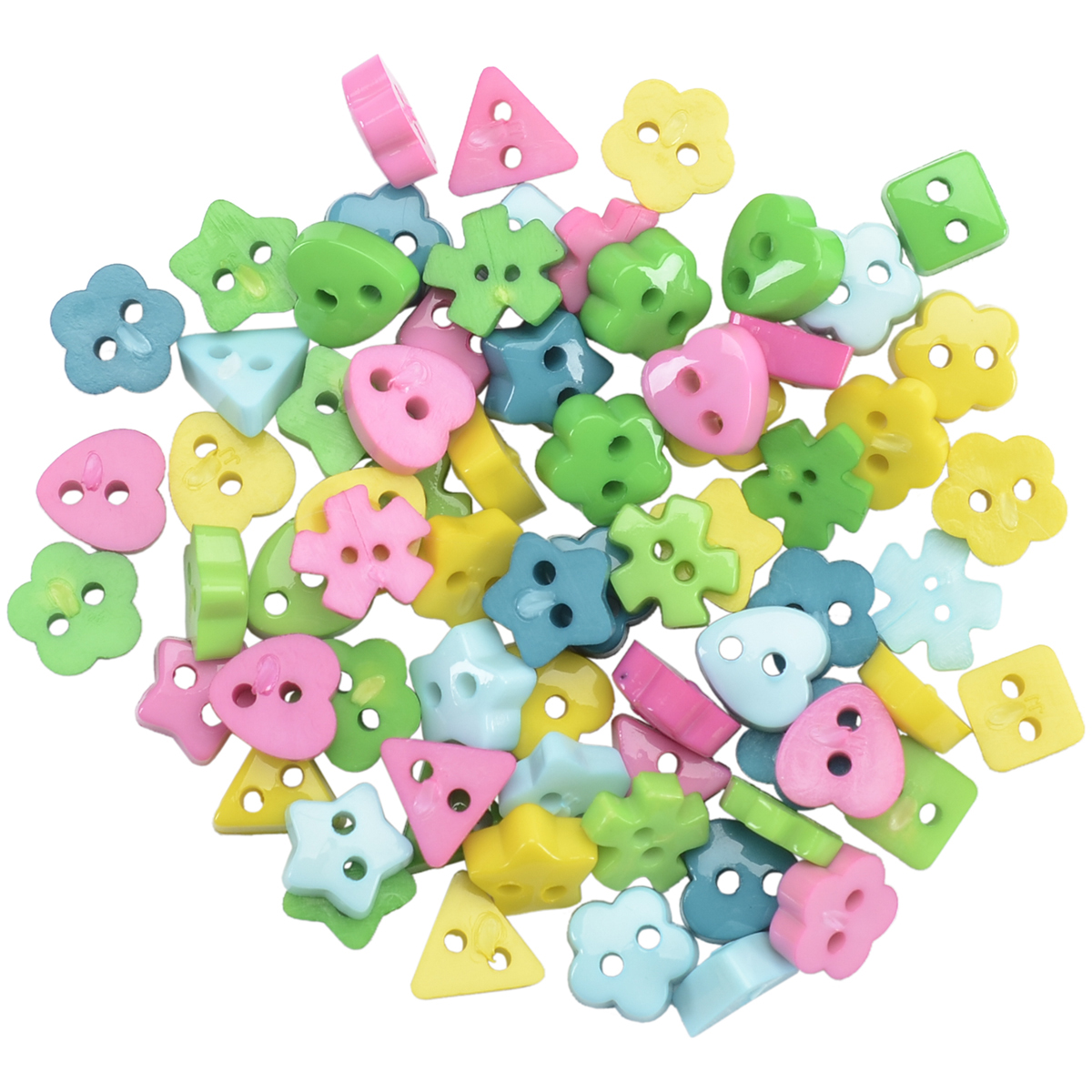 Dress It Up EmbellishmentsTiny Button Mix Sorbet