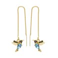 thumbnail image 2 of Latrodar Vintage Winged Huingbird Bird Ear Hoop Earrings Personalized Earrings Up to 30% Off, 2 of 2