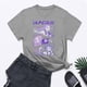 thumbnail image 1 of Pop cazadora para niña Hunters Round-Neck Printed Anime Trio Poster T Shirt （Gray）, 1 of 3