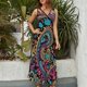 thumbnail image 2 of Vestido Largo Sin Mangas Para Mujer, Paisley Print Traje Informal Para Cumpleaños, Verano, 2 of 5