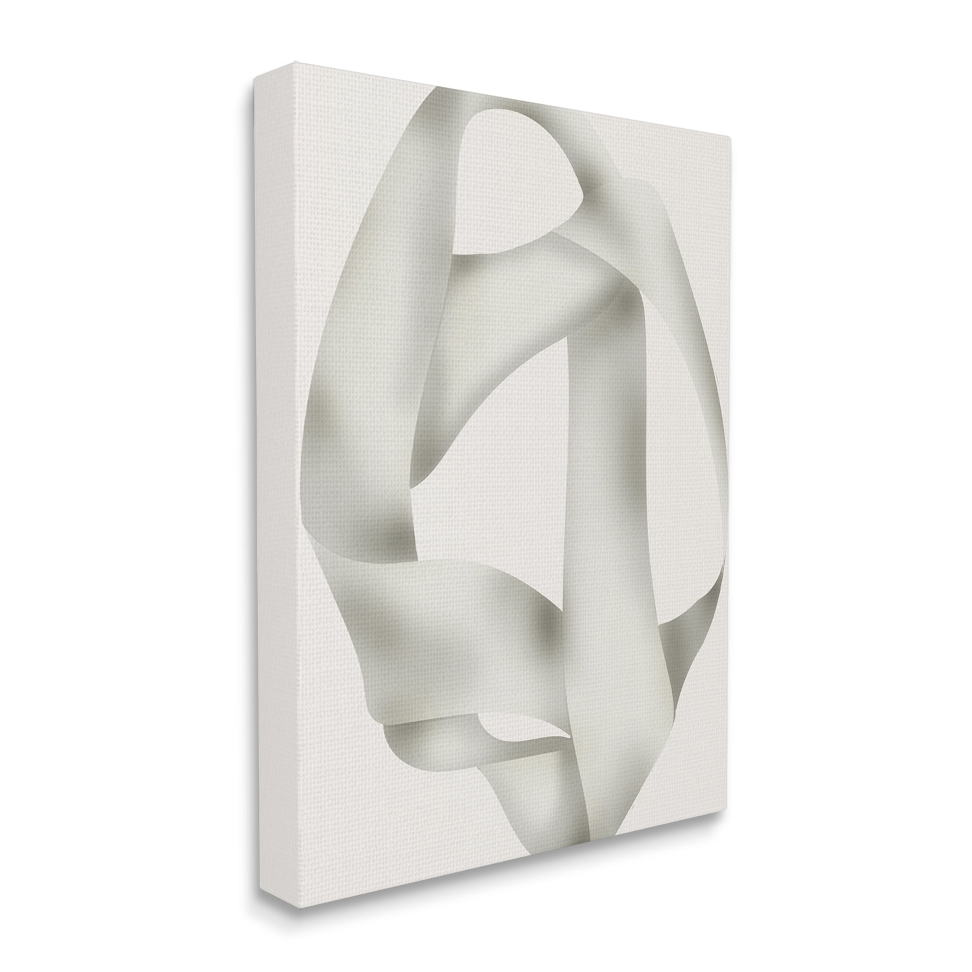 Stupell Industries Contemporary Abstract Overlap Abstract Painting Gallery Wrapped Canvas Art Print Wall Art, 30 x 40