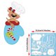 thumbnail image 4 of 3 piezas de troqueles de corte de metal con diseño de oso navideño divertido, plantilla de chef con diseño de animal de feliz año nuevo para manualidades de tarjetas y álbumes de recortes, 4 of 4