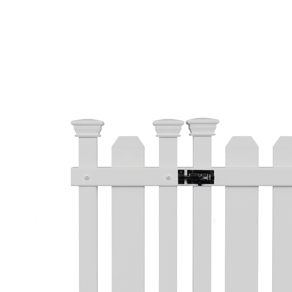 Zippity Outdoor Products ZP19070 2.5 H x 4.6 ft W Bella Puppy and Garden Vinyl Gate Kit White Walmart
