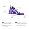 thumbnail image 2 of JumpOrange 19’ Thunder Commercial Grade Water Slide with Splash Pool for Kids and Adults (with Blower), Outdoor Indoor, Wet Dry Use, Tall Inflatable, 2 of 7
