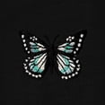 thumbnail image 2 of Dalix Butterfly Embroidered Cotton Relaxed Fit Flowy Short Sleeve Crewneck Tee Shirt Womens in Black 2XL XX-Large, 2 of 5