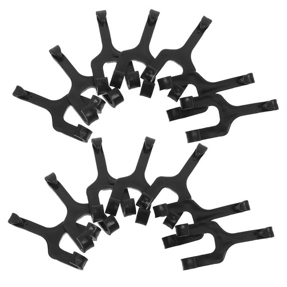 TABLZONE 30Pcs Gardening Melon Support Brackets Black Heavy Duty PP Plant Hangers Easy Install for Garden Plants