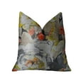 thumbnail image 1 of Plutus PBRAZ382-2026-DP Fée Jardin Gris Jaune & Corail Fait à la Main Oreiller de Luxe&44; 20 x 26 Po Standard, 1 of 3