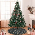 thumbnail image 7 of Sikiie Gold Snowflake Christmas Tree 30-48 inches {designName} Print Christmas Tree Skirt Snowman Xmas Tree Skirt with Edge Christmas Decorations for Holiday Party-48", 7 of 7