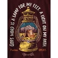 thumbnail image 5 of Blessed Girl Womens Long Sleeve T-Shirt Lantern, Maroon, SM, 5 of 6