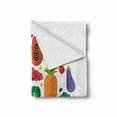 thumbnail image 2 of Vegetable Soft Flannel Fleece Blanket, Healthy and Fresh Ingredients in Circle Vegetarian Yummy and Natural Food Theme, Cozy Plush for Indoor and Outdoor Use, 70" x 90", Multicolor, by Ambesonne, 2 of 6