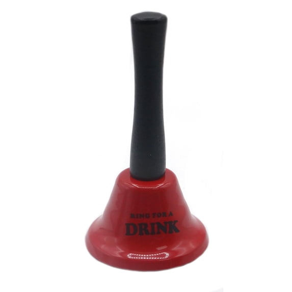Gold Farb Novelty Ring Bell for a Drink Desk Party Call Bell, Red Drink, Size: One Size