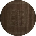 thumbnail image 1 of Ahgly Company Machine Washable Indoor Round Abstract Turquoise Blue Contemporary Area Rugs, 3' Round, 1 of 4