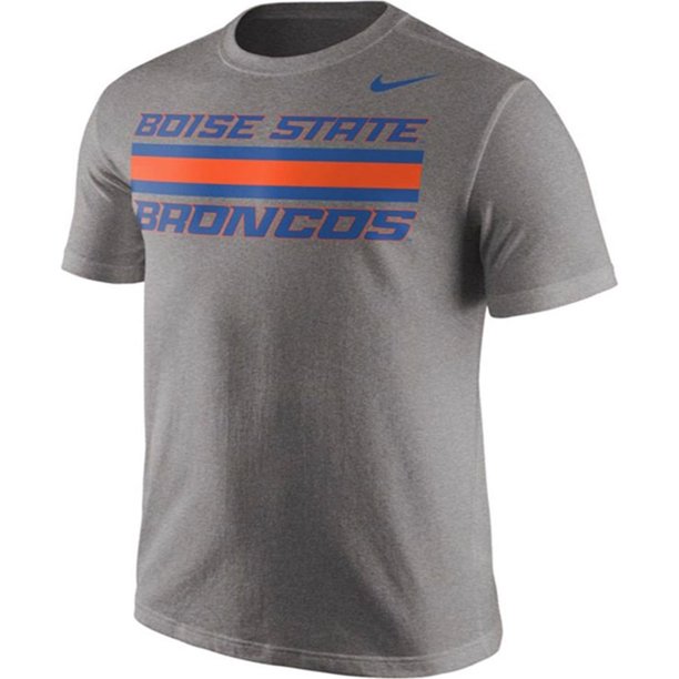 Nike - Camiseta con gráfico de rayas universitarias para hombre, gris, pequeña Nike Camiseta gráfica