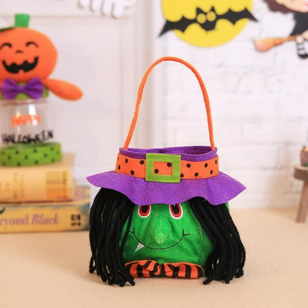 Bolsa de almacenamiento de dulces de Halloween perfecl verde