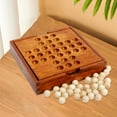 thumbnail image 5 of BESTSKY 2026 New Marble Solitaire Board Games,Wood Brown for Home,Travel,Family,Party,Leisure,Gift, 5 of 7