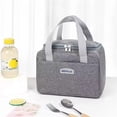 thumbnail image 4 of Portable Lunch Bag For OL Women Thermal Insulated Lunch Box Tote Cooler Handbag Waterproof Bento Pouch Office Food Shoulder Bag, 4 of 7