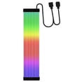 thumbnail image 3 of La PC Sincronización 5V 3Pin ARGB Telegrafía Tira LED Las Extensiones Del Cable Fuente Alimentación RGB 24Pin, 3 of 4