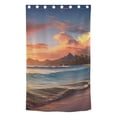 thumbnail image 2 of Sea and Beach Blackout Curtain Panels Drapes Privacy Assured with Light Filtering Curtains for Living room Bedroom Bathroom Window, 2 of 6