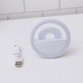 thumbnail image 3 of EeaseCA Clip On LEDs Selfie Ring Light USB Rechargeable Selfie 3 Modes LED Camera Light for Smart Phones Camera Photography Phones (White), 3 of 7
