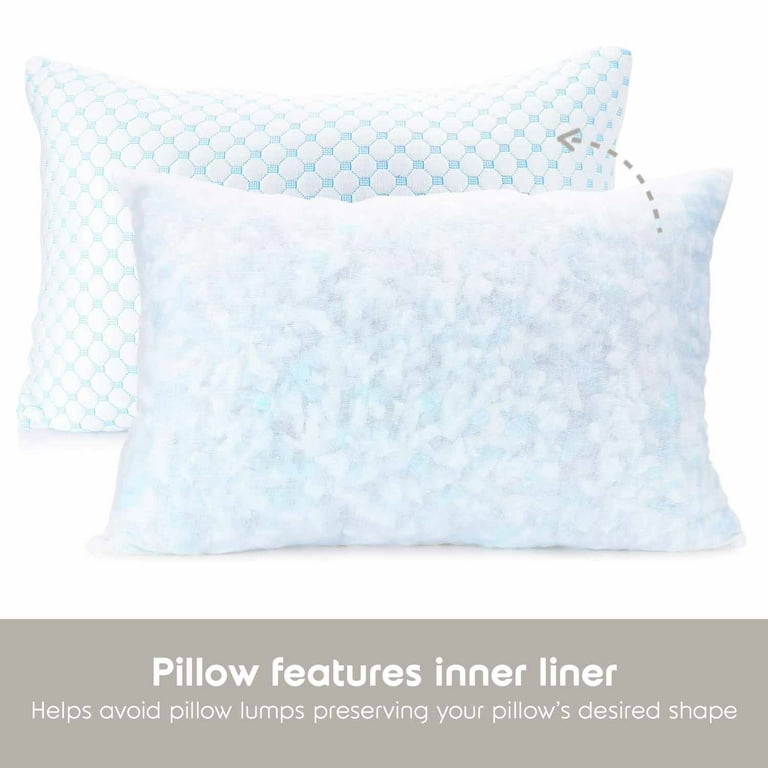 LAMMALOE Cooling Memory Foam Pillow, Toddler, 13" x 18" photo 6