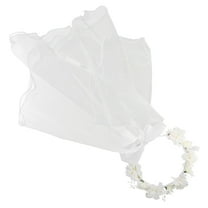 COSMOBETTY Bride Hairband White Bridal Veil For Women 1Set 19.7X9.1X8.7In