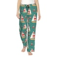 thumbnail image 2 of Lsque Yachts And Buoys Print Women's Pajama Pants, Lounge Pant - Comfortable Home Wear,Elastic Waistband, Stylish Design-Large, 2 of 9