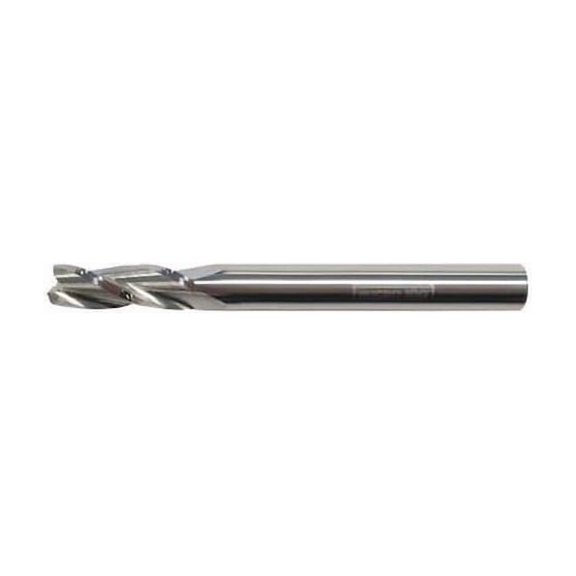 Micro 100 Carb End Mill,1/8 In,3FL,CC,Uncoated GEC-125-3-010