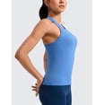 thumbnail image 4 of CRZ YOGA Seamless Workout Tank Tops for Women - Athletic Running Gym Sleeveless Shirts Racerback Breathable, 4 of 5