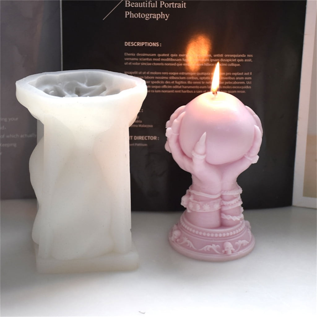 Halloween Rose Hand Silicone Mold DIY Crafts Project Reusable Soap Candle Plaster Chocolate Baking Tool Supplies
