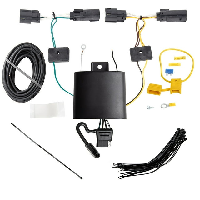 Compatible 2019-2019 Ford Escape Tekonsha Connecteur de Câblage de Remorque 118802 T-One; Ensemble de Connecteur T-One avec Module HD Modulite Protégé contre les Circuits; Plat 4 Voies