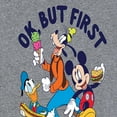 thumbnail image 3 of Mickey & Friends - Ok, But First Snacks - Women's Short Sleeve Graphic T-Shirt, 3 of 5