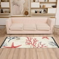 thumbnail image 2 of Yayeee Runner Rug for Bedroom 2'x6' Machine Washable Hallway Non Slip Mat, Light Red Starfish, 2 of 8