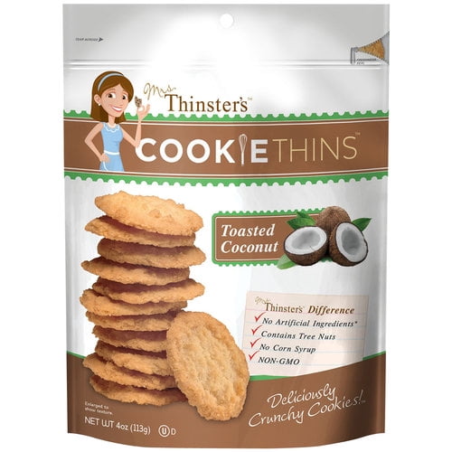 Mrs. Thinster's Toasted Coconut Cookie Thins, 4 Oz.