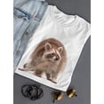 thumbnail image 3 of Red Raccoon Standing T-Shirt Women -Image by Shutterstock, Female 3X-Large, 3 of 4