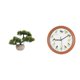 thumbnail image 1 of Reloj De Pared Con Forma De Bonsái Artificial Con Pájaro Cantor. Planta Artificial En Maceta. Relojes De Pared Decorativos Para Centros De Mesa, Cocina Y Decoración Del Hogar. Colección De, 1 of 8