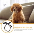 thumbnail image 3 of Miangastore Collar for Pets Pet Pearl Collar Imitation Pearl Black 1Set, 3 of 8