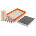 thumbnail image 1 of Kit De Bujías Cobre, Filtro De Aire, Filtro Para Aceite Sintético Y Filtro De Cabina 7 PIEZAS Afinación Sin Aceite Compatible con Sonic 2012 A 2018 Chevrolet L4 1.8L, 1 of 3