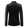 thumbnail image 3 of Men's Sequin Blazer Suit One Button Slim Fit Sequin Jacket, 3 of 5